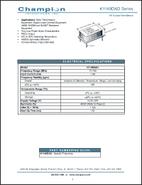 Click here to download K1149DAD Datasheet