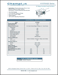 Click here to download K1570AQG Datasheet