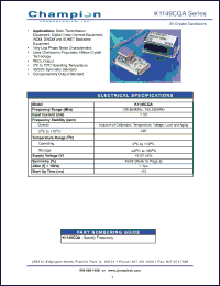 Click here to download K1149CQA Datasheet