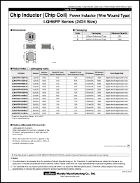 Click here to download LQH6PPN150M43p Datasheet