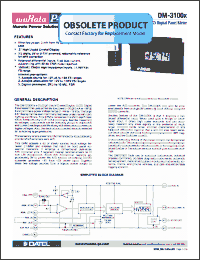 Click here to download DM-3100X Datasheet