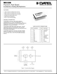 Click here to download MX-826 Datasheet