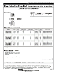 Click here to download LQH88PN100M38p Datasheet