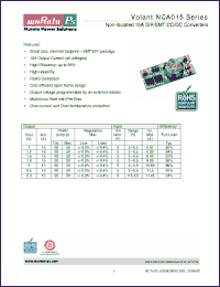 Click here to download NCA0151330B0C Datasheet