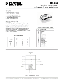 Click here to download MX-850MC Datasheet