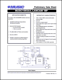 Click here to download MU9C1965A-90TCC Datasheet