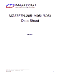 Click here to download MG87FE4051AS20 Datasheet