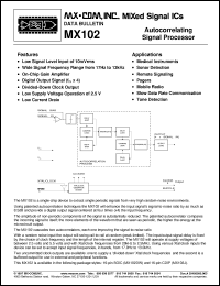 Click here to download MX102DW Datasheet