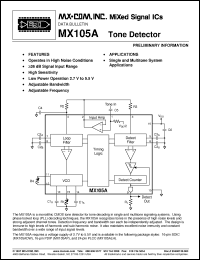 Click here to download MX105ALH Datasheet