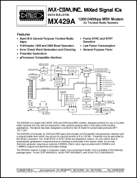 Click here to download MX429ALH Datasheet