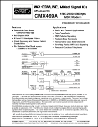Click here to download CMX269AP6 Datasheet