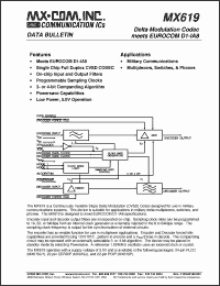 Click here to download MX619LH Datasheet