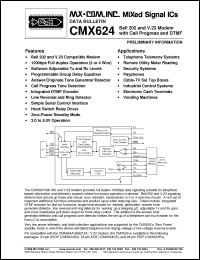 Click here to download CMX624D5 Datasheet