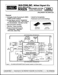 Click here to download MX826J Datasheet