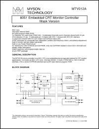 Click here to download MTV012A Datasheet