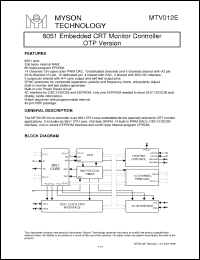 Click here to download MTV012E Datasheet