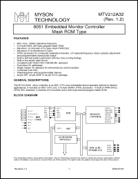 Click here to download MTV212AN32 Datasheet