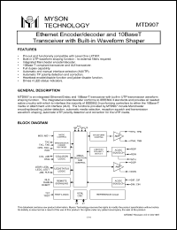 Click here to download MTD907 Datasheet