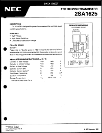 Click here to download 2SA1625 Datasheet