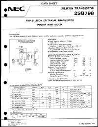 Click here to download 2SB798 Datasheet