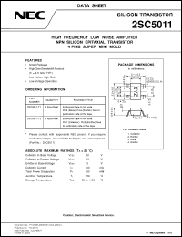 Click here to download 2SC5011-T1/-T2 Datasheet