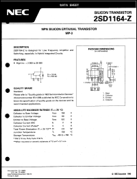 Click here to download 2SD1164-Z Datasheet