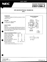 Click here to download 2SD1286-Z Datasheet