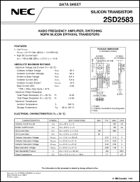 Click here to download 2SD2583 Datasheet