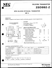 Click here to download 2SD992 Datasheet