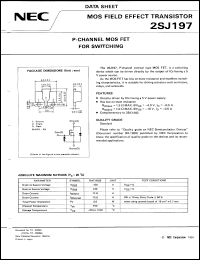 Click here to download 2SJ197-T2 Datasheet