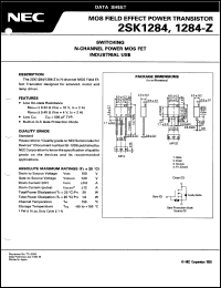 Click here to download 2SK1284 Datasheet