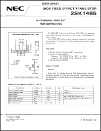 Click here to download 2SK1485 Datasheet