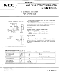 Click here to download 2SK1585 Datasheet