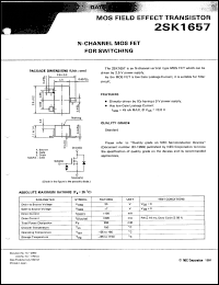 Click here to download 2SK1657 Datasheet