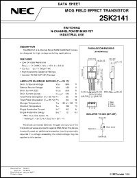 Click here to download 2SK2141 Datasheet