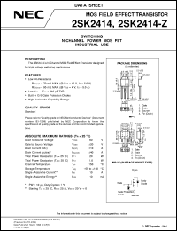 Click here to download 2SK2414-Z-E1(JM) Datasheet