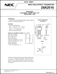 Click here to download 2SK2515 Datasheet