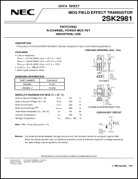 Click here to download 2SK2981-T2 Datasheet