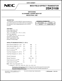 Click here to download 2SK3108 Datasheet