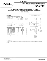 Click here to download 3SK222-T2 Datasheet