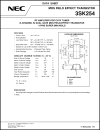 Click here to download 3SK254-T1 Datasheet