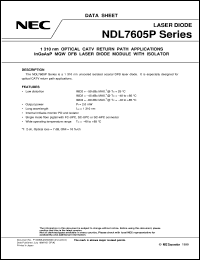 Click here to download NDL7605P4C Datasheet