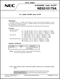 Click here to download NE6510179A Datasheet