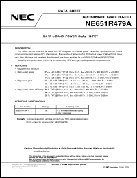 Click here to download NE651R479A-T1 Datasheet