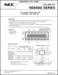 Click here to download NE85002 Datasheet