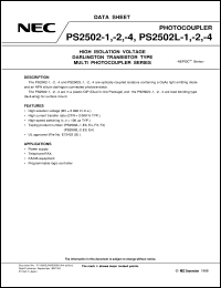 Click here to download PS2502L2 Datasheet