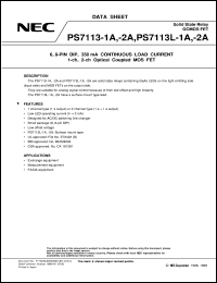 Click here to download PS7113-1A Datasheet