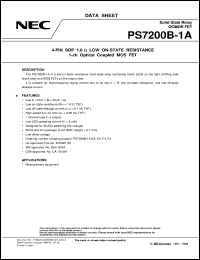 Click here to download PS7200B-1A Datasheet