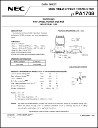 Click here to download UPA1708G-E1 Datasheet