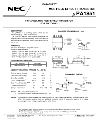 Click here to download UPA1851CR-9JG Datasheet